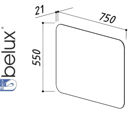 ТЕРРА-ЛАЙТ В 80 (1) зеркало Белюкс (4810924223272)