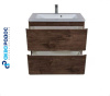 АКЦЕНТ 70 каштан подвесная тумба Аква Родос с умывальником АЛЬФА 70 (ОР0002552)