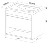 Zodiac X 70 тумба IDDIS [ZDX70WNi95], с нишей