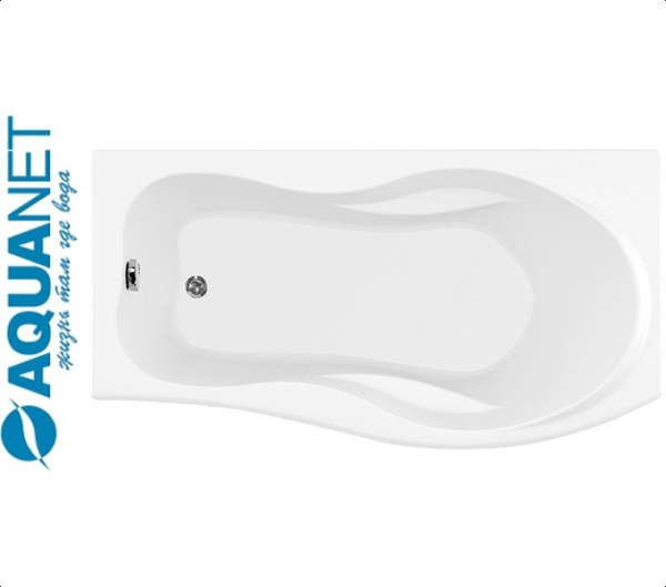 Ванна асимметричная Акванет BORNEO 170