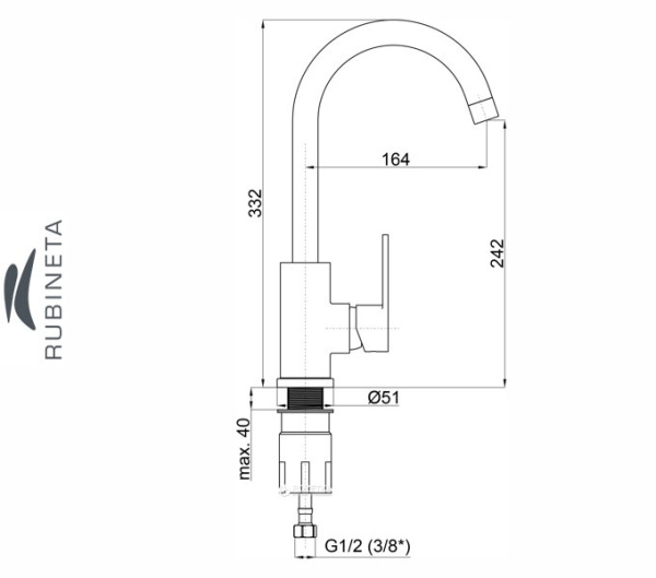 Фото Rubineta AXE-33 для мойки кухни