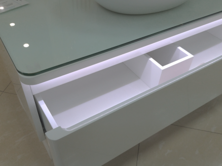 СКАЙ 80 тумба Misty под умывальник с подсветкой (П-Ска01080-011)