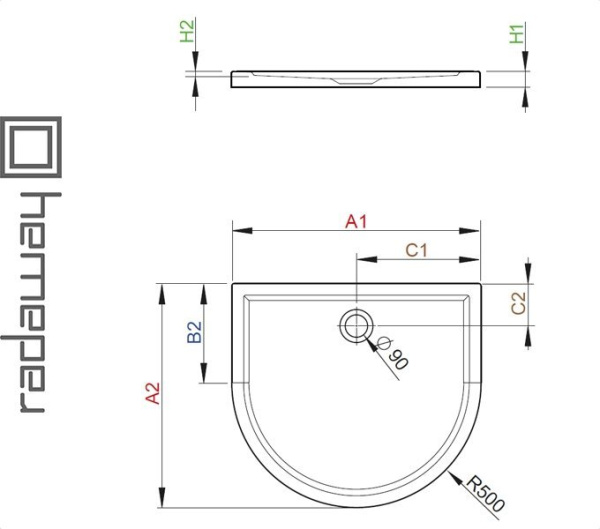 Фото Душевой поддон DELOS P для ванной комнаты
