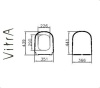 Vitra D-LIGHT Сиденье с крышкой для унитаза для ванной комнаты