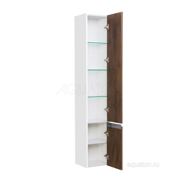Фото КАПРИ правый (1A230503KPDBR) шкаф-пенал Aquaton