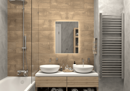 Мебель для ванных комнат Континент Зеркало Trezhe LED 50x70