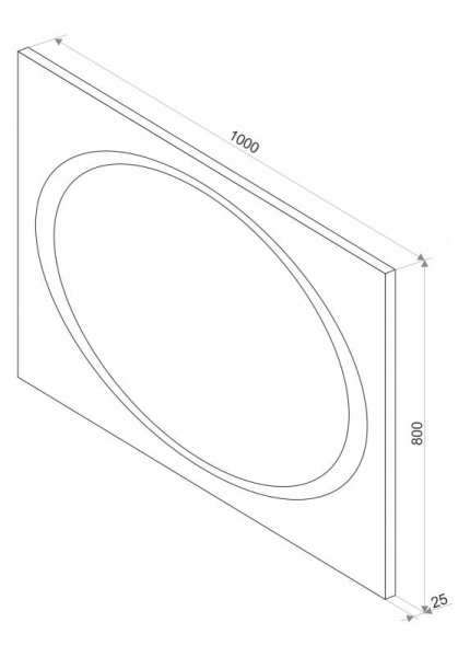 СТАЙЛ X2 100 зеркало Misty (ЗЛП805)