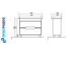БОСТОН 85 тумба Аква Родос с умывальником ПОРТО 85 (ОР0000177) Фото