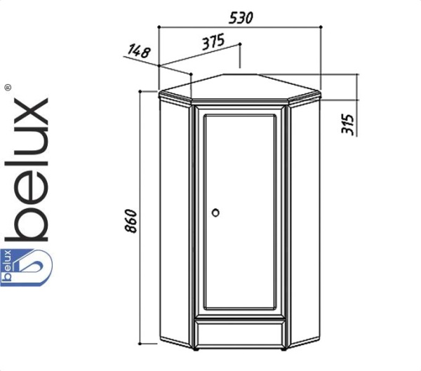 Фото АДАЖИО НУ 38 (1) комод Белюкс (4810924235220)