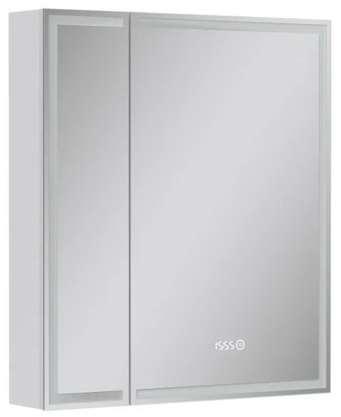 Corner LED 70 зеркало-шкаф EQUIL [szCORNER70], с часами