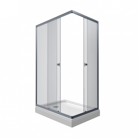 Душевой уголок Triton Вента Хром А1 120х80 (прозрачное стекло)