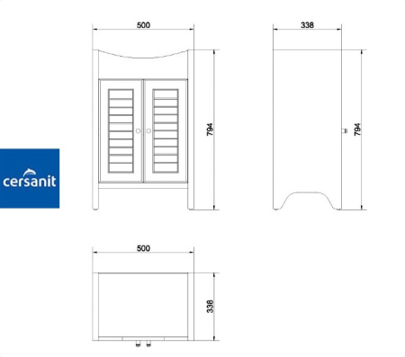 MOCCA 55 тумба Cersanit под умывальник (S544-005-DSM) Фото