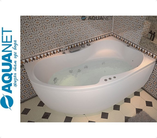 Ванна асимметричная Акванет CAPRI 160