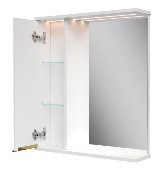 LottyGold 60 зеркало VOLNA [zsLOTTYGD60.L-04], левый, Белый матовый