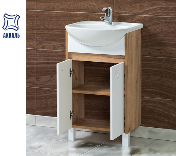 Фото ИРИС 50 (ИРИС.50.00.00.N) тумба Акваль под умывальник