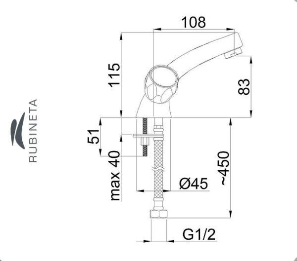 Фото Rubineta R-2 Globo для умывальника ванны