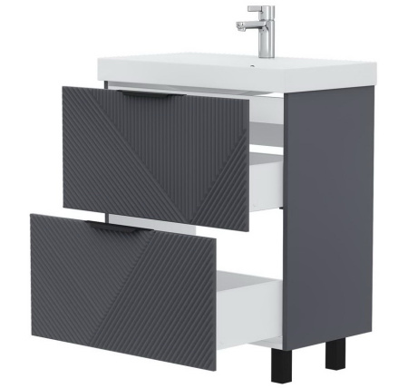 Geometry 70.2Y (9696) тумба VOLNA [tnGEOMETRY70.2Y-07], Графит матовый