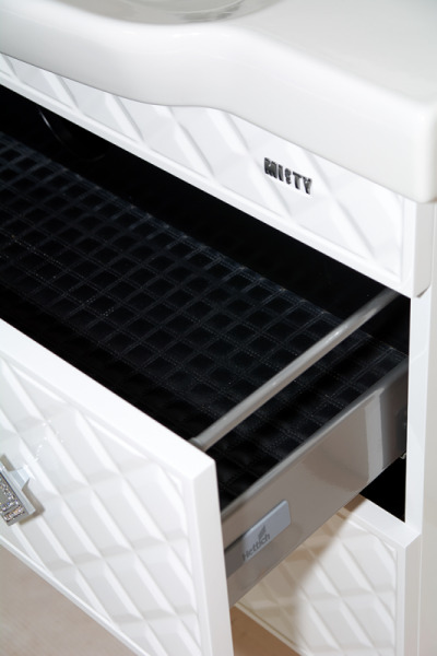 VALENCIA -100 тумба ПОДВЕСНАЯ с 2 ящиками белая Л-Вал01100-011П2Я