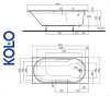 Ванна прямоугольная Kolo LAGUNA 170x80