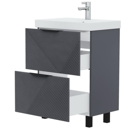 Geometry 60.2Y (9696) тумба VOLNA [tnGEOMETRY60.2Y-07], Графит матовый