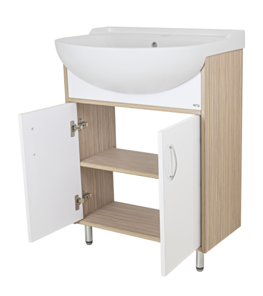 Фото ДЕЛЛА 60 напольная прямая (ЛДСП/белый) Э-Дел-07060-011922дП