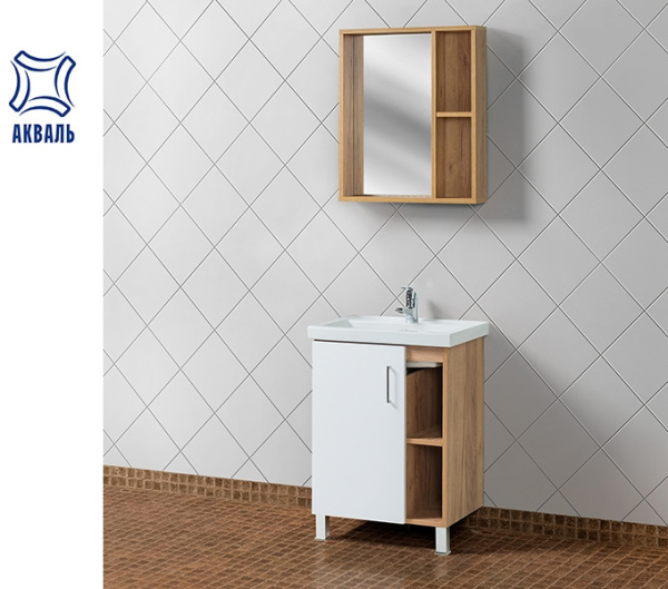 Набор АКВАЛЬ ЛОФТ 60 с зеркалом ЛОФТ 60