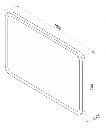 СТАЙЛ D13 100 зеркало Misty (ЗЛП727)