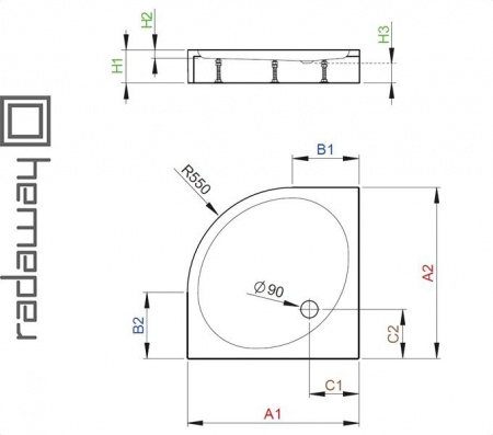 Душевой поддон PATMOS A Compact для ванной комнаты Фото