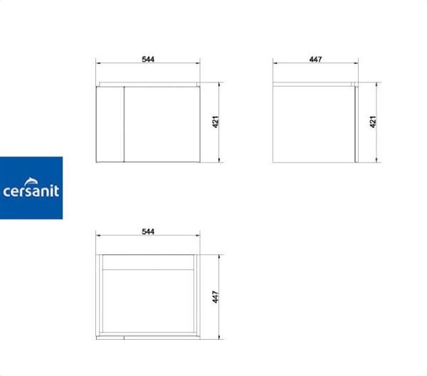 Фото COLOUR 55 тумба Cersanit под умывальник (S571-020)