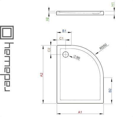 Душевой поддон TASOS E для ванной комнаты Фото