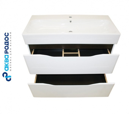 ВЕНЕЦИЯ 100 венге тумба Аква Родос с умывальником ПИНТО 100 (ОР0000195) Фото