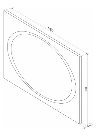 СТАЙЛ X1 100 зеркало Misty (ЗЛП28)