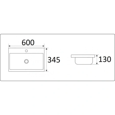 НАЙС-60 (NICE) умывальник Volna [9595-60]