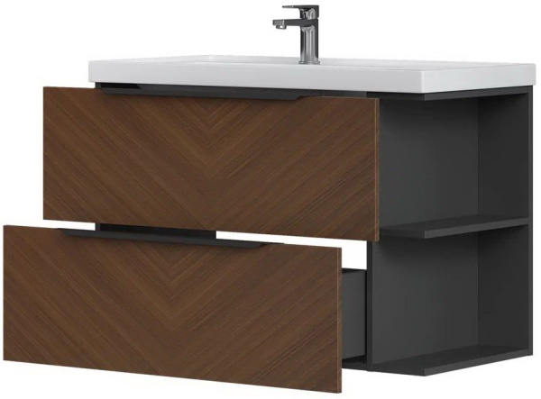 FOREST 90.2Y (9080TL) тумба EQUIL [tpFOREST90.2Y-31], Орех/Графит