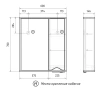 Barney 60 зеркало VOLNA [zsBARNEY60.R-04], правый