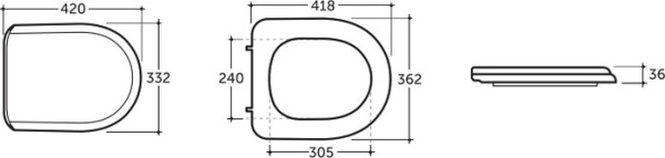 Фото Сиденье для унитаза Керамин Сити МС (голубой)