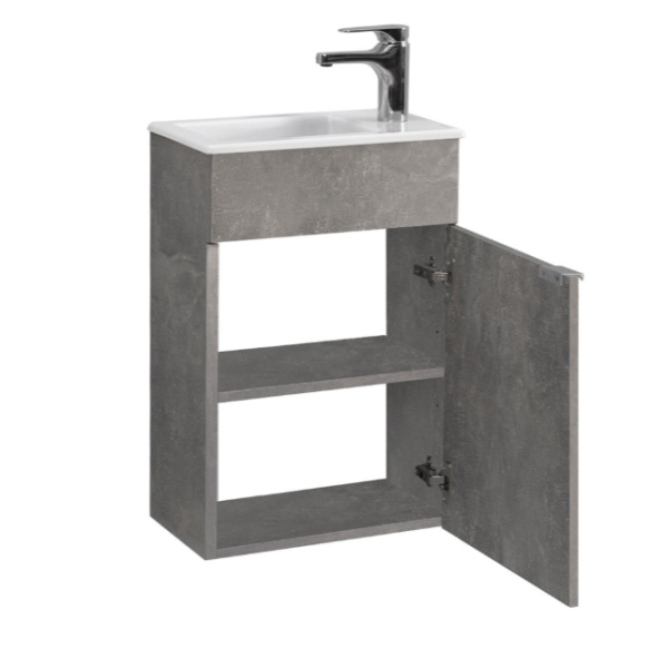 БЕРГАМО-ЖЕНЕВА НП 40 Бетон Чикаго светло-серый (31) тумба Белюкс под умывальник (4810924264039)