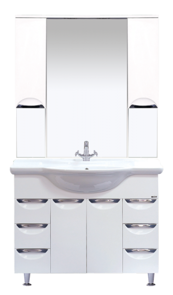 Фото Жасмин -105 Зеркало - шкаф (свет) белая Краска П-Жас02105-011Св