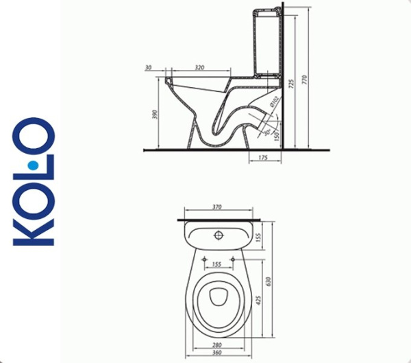 Фото Kolo IDOL 1903300U Унитаз напольный для ванной комнаты