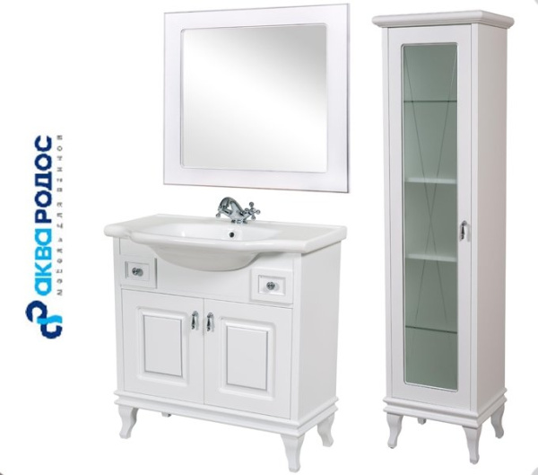 Набор Аква Родос БЕАТРИЧЕ 80 Хром Мебель для ванной комнаты