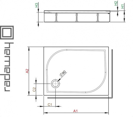 Душевой поддон DELOS D для ванной комнаты Фото  Душевой поддон DELOS D для ванной комнаты Фото