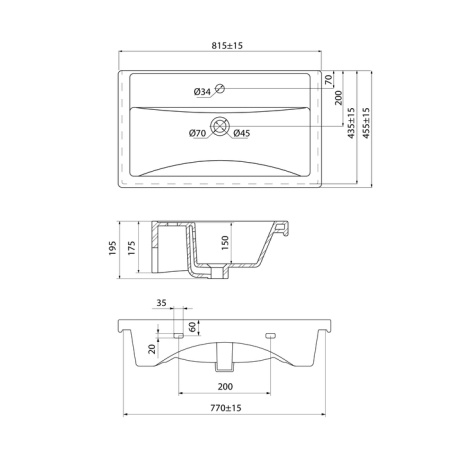 Optima Home 407 (80 см) умывальник IDDIS [4078000i28]