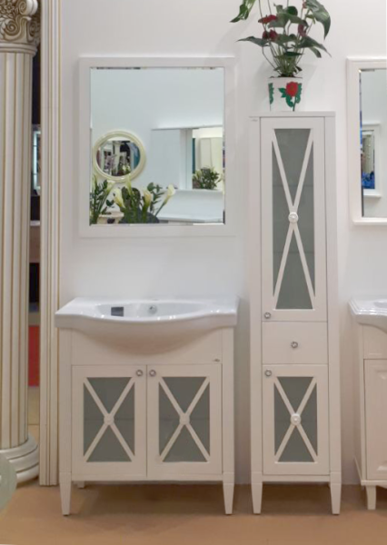 Фото Анна - 80 Зеркало белая матовая Краска П-Анн-03080-012