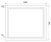 Zodiac 100 зеркало IDDIS [ZOD10T0i98], с подсветкой и обогревом