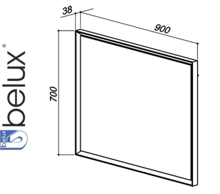 ВАЛЕНСИЯ В 90 (1) зеркало Белюкс (4810924244222)