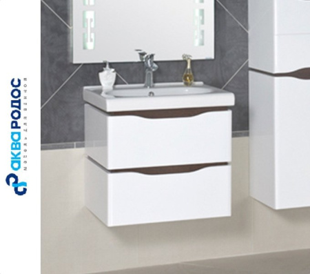 ВЕНЕЦИЯ 60 венге подвесная тумба Аква Родос с умывальником СИТИ 60 (ОР0000196)