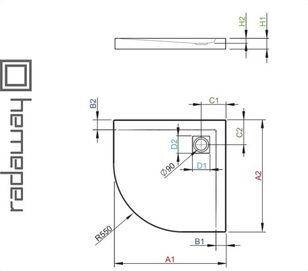 Фото Душевой поддон ARGOS A для ванной комнаты