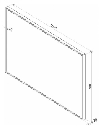 СТАЙЛ S1 100 зеркало Misty (ЗЛП512) Фото