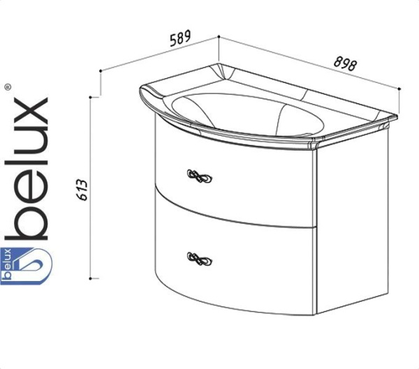 ВЕРСАЛЬ НП 80-02 (1) тумба под умывальник (4810924221865)