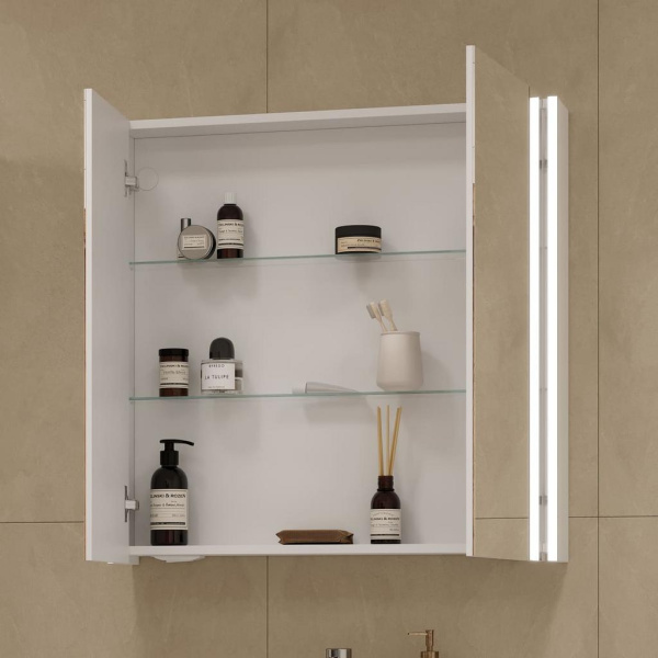 Prime LED 80 зеркало-шкаф VOLNA [szPRIME80]